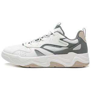 Кроссовки XTEP Skateboarding Shoes Men Low-top Sail White/fir Green, белый/зеленый