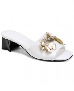 Женские сандалии Sandreea на каблуке с цветочным принтом KARL LAGERFELD PARIS, Bright White