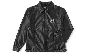 Lee Кожаная куртка унисекс черная, Black