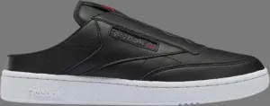 Кроссовки club c laceless mule 'black grey' Reebok, черный