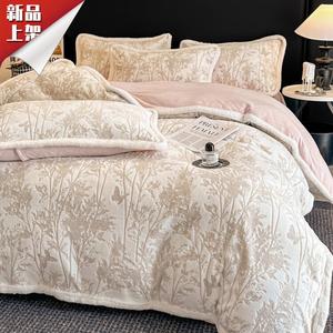 LUOLAI HOME Комплект постельного белья, 3 предмета, 120 см, цвет Yudie - серый