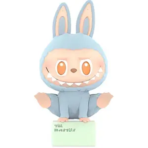 Фигурка Pop Mart Labubu The Monsters Lazy Yoga Series Showy (упаковано в пакет), голубой