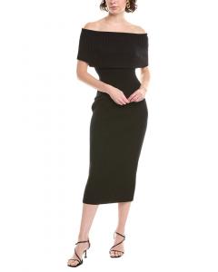 Вязаное платье SPORTMAX Feritos, черный