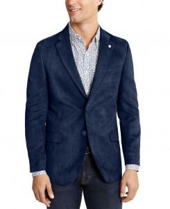 Мужское спортивное пальто современного кроя из искусственной замши Nautica