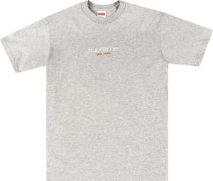 Футболка Supreme Classic Logo Tee 'Heather Grey', серый