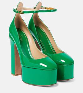 Туфли-лодочки Tan-Go 155 из кожи на платформе Valentino Garavani, Gea Green