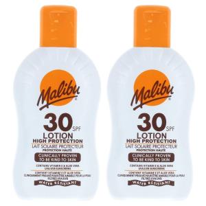 Malibu Protective Lotion SPF30 Waterproof Balm 200 мл x2 шт.