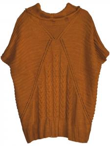 StyleBREAKER Вязаное пончо в карри