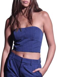 Топ-бюстье Tanvi в тонкую полоску Walter Baker, цвет Royal Blue