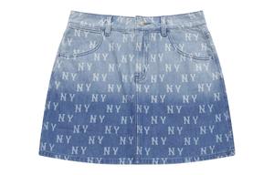 Джинсовая юбка-шорты MLB, индиго