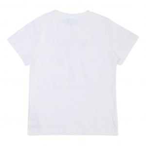 Белая футболка с логотипом Lanvin, белый