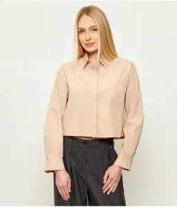 Блузка рубашка cropped fit Marc Cain, бежевый