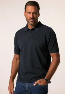 Поло с коротким рукавом и принтом по всей поверхности в винтажном стиле Jp1880, Navy Blue