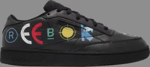 Кроссовки blackeyepatch x club c 85 'black' Reebok, черный