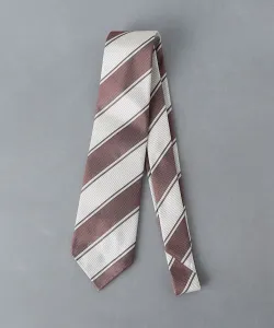 Галстук в тоновую полоску SOVEREIGN United Arrows, цвет Moca