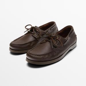 Мокасины Massimo Dutti Leather, коричневый