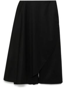 Юбка-брюки асимметричного кроя Alaïa, черный