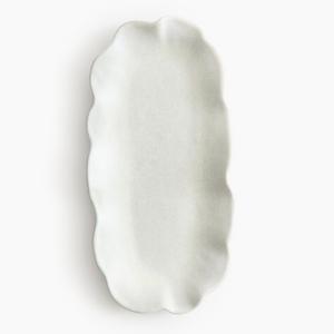 Терракотовая сервировочная тарелка H&M, белый