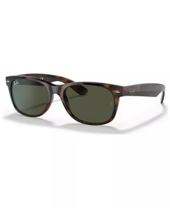 Солнцезащитный очки Ray-Ban RB2132 Unisex New Wayfarer, коричневый/зеленый
