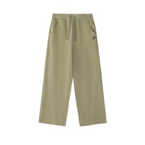 Футболка вязаная спортивные брюки женские темно-коричневый хаки FILA FUSION, темная умбра хаки