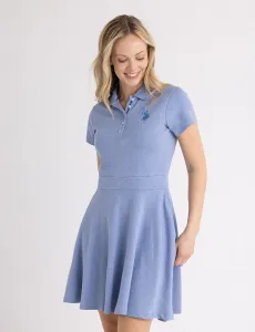 Платье U.S. Polo Assn Interlock Heather Fit And Flare, синий