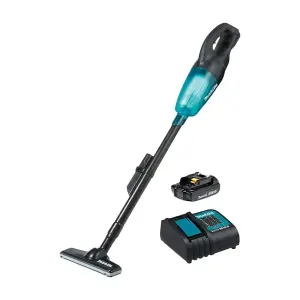 Пылесос Makita DCL180SYB, вертикальный, беспроводной, черный/синий