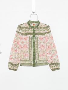 Рубашка с цветочным принтом FARM Rio, розовый