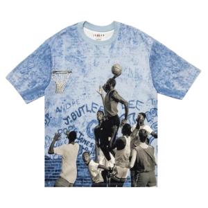 Футболка Air Jordan Playground Dunk Tee, Cirrus Blue/Black