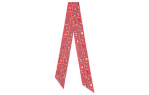 Hermes Шелковый платок женский розовый