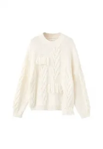 Детский джемпер Mango Kids, Gebroken Wit