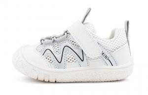 Нескользящие, амортизирующие, износостойкие, дышащие, низкие детские туфли для младенцев и малышей EBMINI, бежевый/серебряный