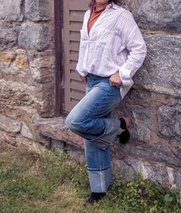 Полосатая рубашка на пуговицах MIOU MUSE, цвет stripe