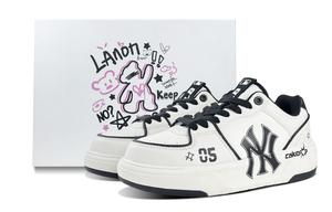 MLB Толстые стелечные легкие низкие кроссовки для скейтбординга unisex white