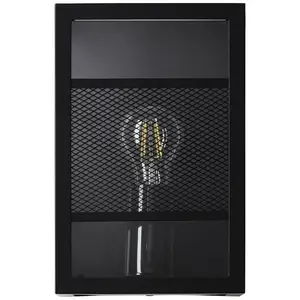 Бра Getta E27 1 шт. Наружный настенный светильник черный Brilliant, черный