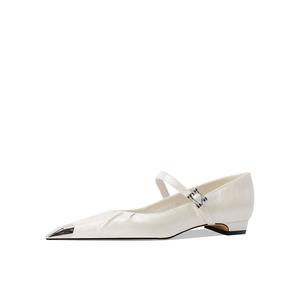 Shesrim Женские туфли Мэри Джейн жемчужно-белые, цвет Pearl White