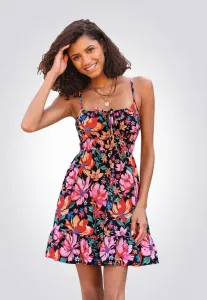 Повседневное платье с цветочным принтом и вырезом Cupshe, Multi Coloured