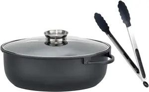 Жаровня Elo Alucast с щипцами, черный