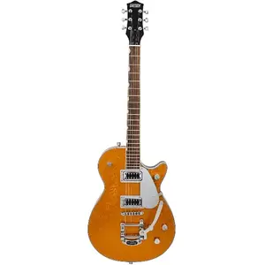 Gretsch G5230T Electromatic Sparkle Jet FT с одинарным вырезом и тремоло Bigsby, гриф из лаврового дерева, золотой блестящий корпус