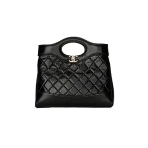 CHANEL Миниатюрная сумка 24S 31 черная с золотом