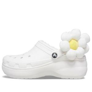 Кроссовки classic flower clogs 'white' Crocs, белый