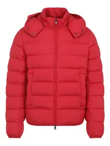 Стеганая куртка с капюшоном MONCLER, красный
