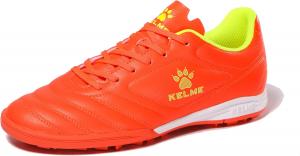 Детские футзальные кроссовки KELME, бутсы для игры в зале, молодежные футбольные для тренировок для мальчиков и девочек, оранжевый