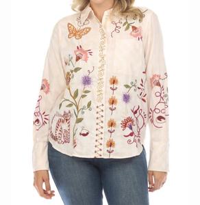 Расслабленная рубашка Toni с карманами в клетку Johnny Was, Plaid