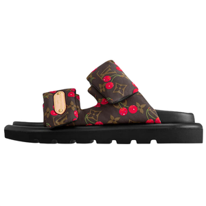 LOUIS VUITTON Сандалии Cherry Pool Pillow Flat Comfort Mule X Takashi Murakami Brown Monogram Cherry Women's