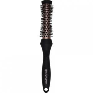 Denman X-Small Термокерамическая щетка для горячих завитков «Песочные часы» для сушки феном, выпрямления, создания четких локонов, объема и приподнятия корней цвета розового золота и черного цвета.