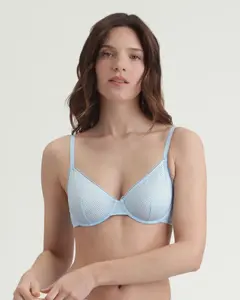 Бюстгальтер-балконет с косточками x Инес де Ла Фрессанж Dim, синий