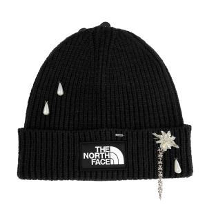 THE NORTH FACE Нейлоновая акриловая шапка унисекс Black