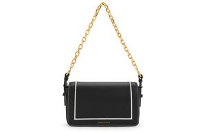 Шарф из коллекции Canvas Сумка через плечо CHARLES&KEITH, ЧЕРНАЯ ФАКТУРНАЯ Черная фактурная