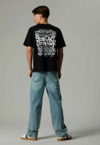 Футболка с принтом STRAIGHT FIT LMTD, черный