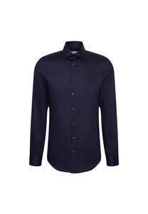 Рубашка деловая черная роза Seidensticker, синий